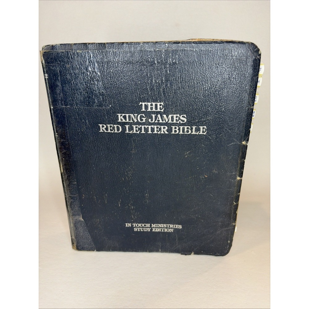 The King James Red Letter Bible In Touch Ministries Study Edition, W/ Dividers